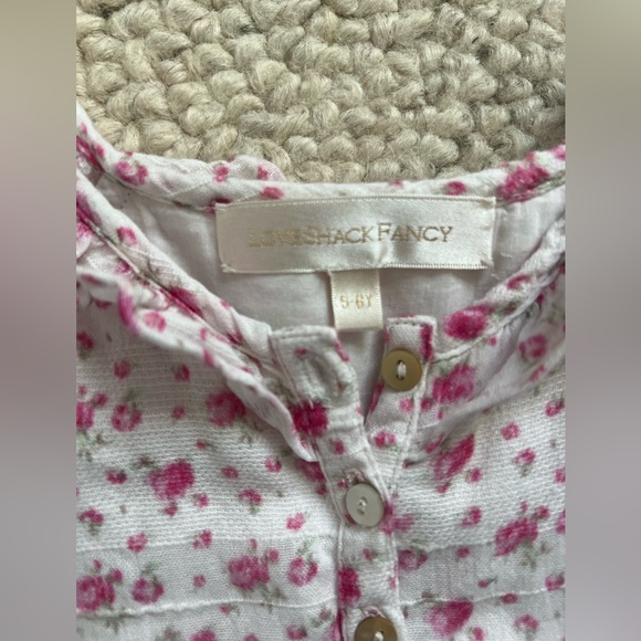 LoveShackFancy Pink Floral Girls Dress ( size 5-6) - Picture 3 of 10